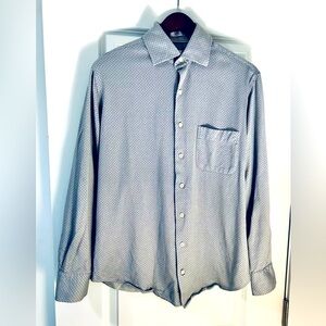 Peter Millar 100% Cotton long sleeve button down shirt blue Excellent condition